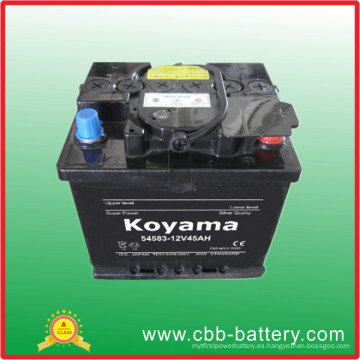 DIN45 (54583) - 45ah 12V JIS / DIN batería de coche sin mantenimiento estándar